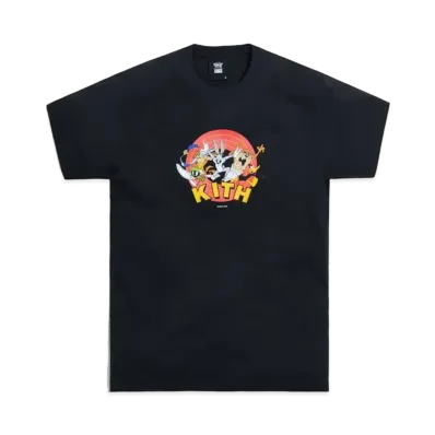 Kith x Looney Tunes That's All Folks Tee "Black"