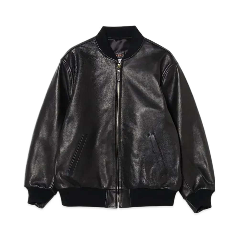 BEAMS Leather Sports Jacket "Black"