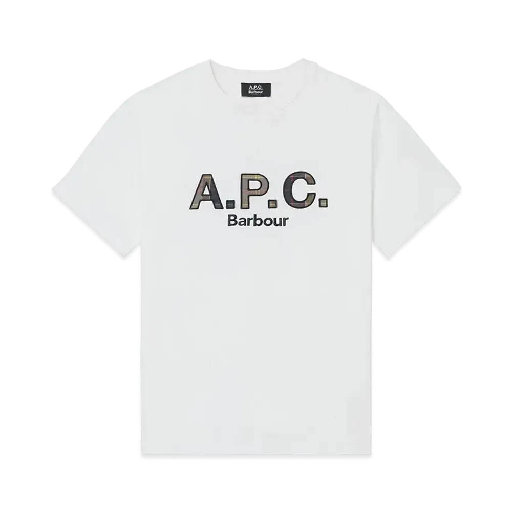 Barbour x A.P.C. Classic Logo Tee "White"