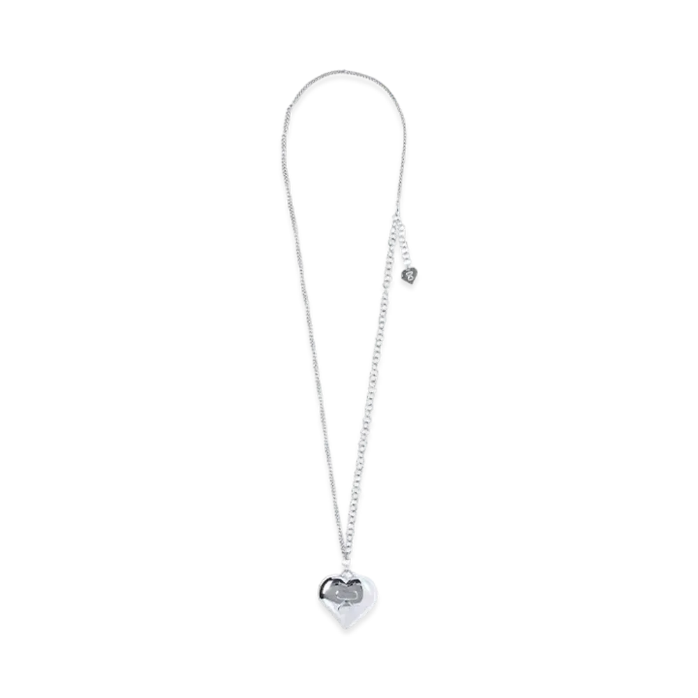 A BATHING APE Logo Charm Detail Belly Chain "Silver"