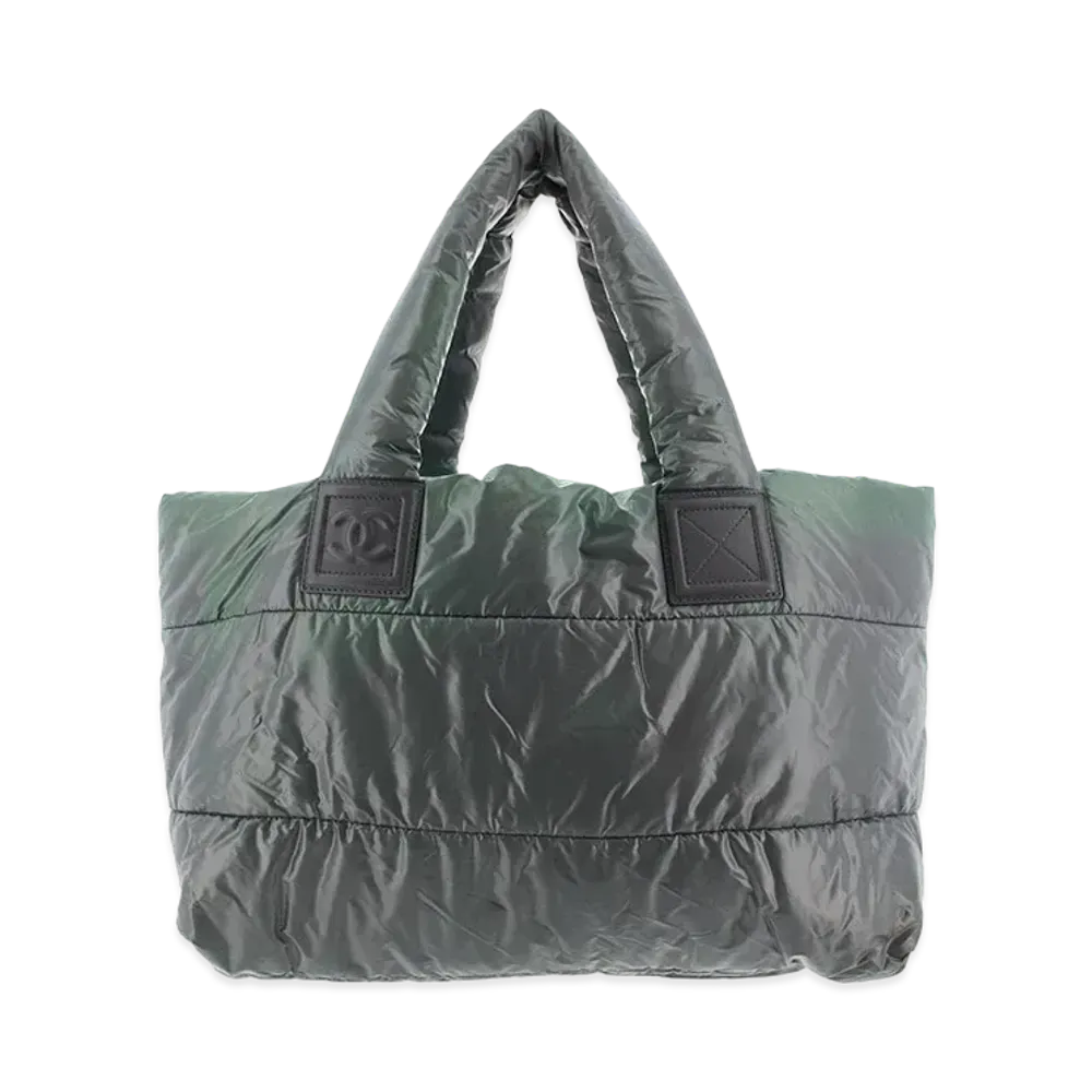 CHANEL COCO Cocoon Nylon Tote Bag "Gray"