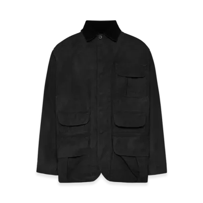 Maison Margiela Men's Waxed Cotton Jacket "Black"