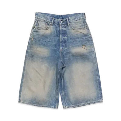 Acne Studios Denim Shorts - Loose Fit "Mid Blue"
