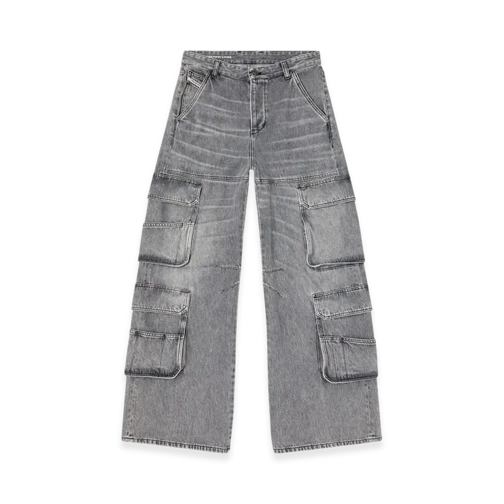 Diesel Relaxed Jeans 1996 D-Sire 0dcbe "Light Grey"