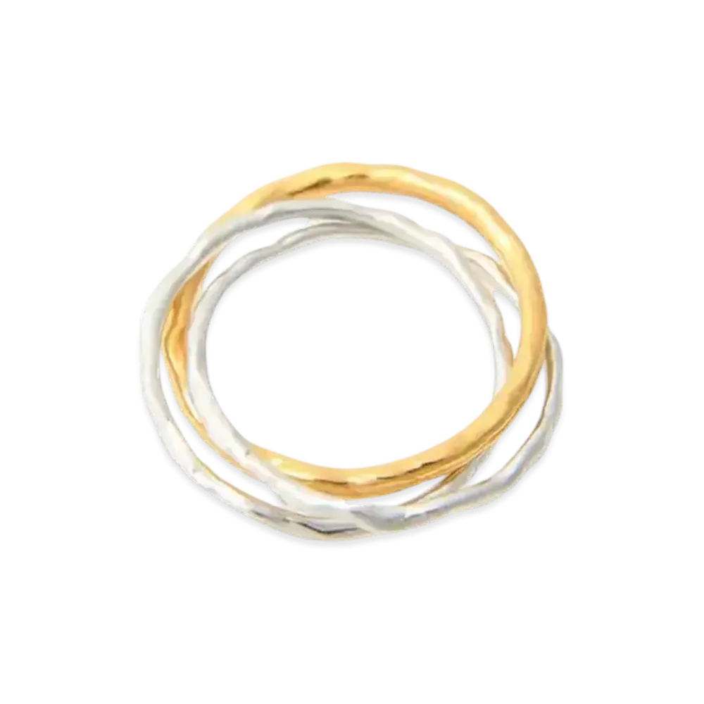 Ground Y x CHAINSAW MAN Collaborate Collection Typhoon Devil Trinity Ring "Silver/Gold"