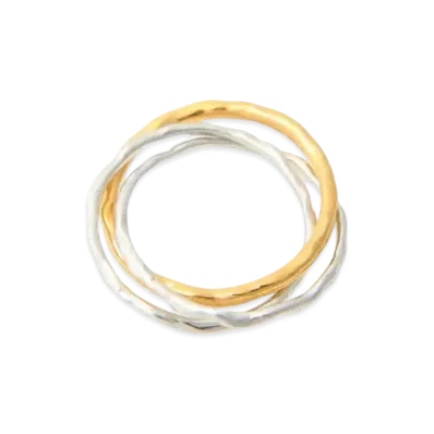Ground Y x CHAINSAW MAN Collaborate Collection Typhoon Devil Trinity Ring "Silver/Gold"