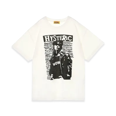 HYSTERIC GLAMOUR Women's Wow Girl Oversized Tee "White"
