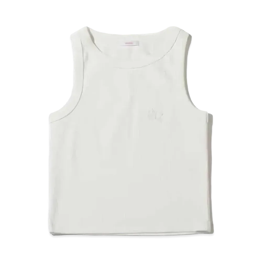 atmos pink Ribbed Amethyst Tank Top "White"