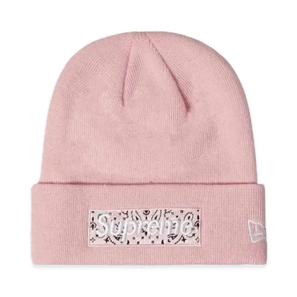 Supreme New Era Box Logo Beanie "Pink"