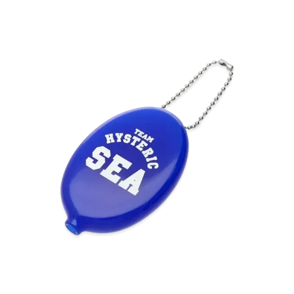 WIND AND SEA x HYSTERIC GLAMOUR Rubber Coin Case "Blue"