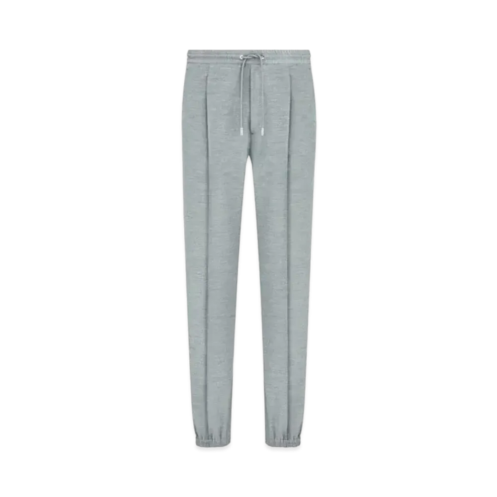 Dior Tailored Track Pants Slab Cotton Blend "Gray"