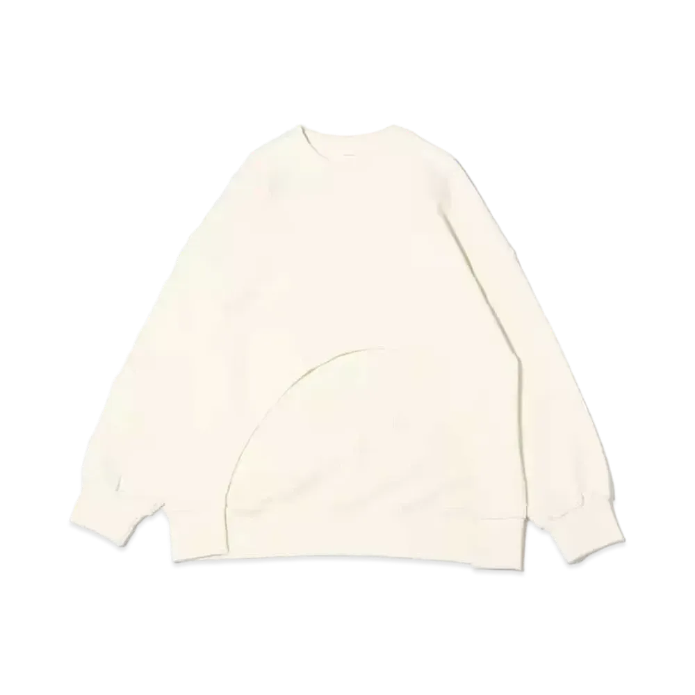 atmos pink Front Cutting Deformed Tops "White"