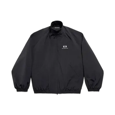 BALENCIAGA Unity Sports Icon Cocoon Kick Windbreaker "Black"