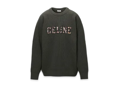 CELINE Crew Neck Knit "Khaki"