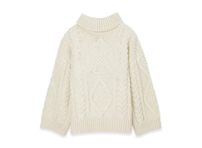 CELINE Pull Col Montant Triomphe "Offwhite"