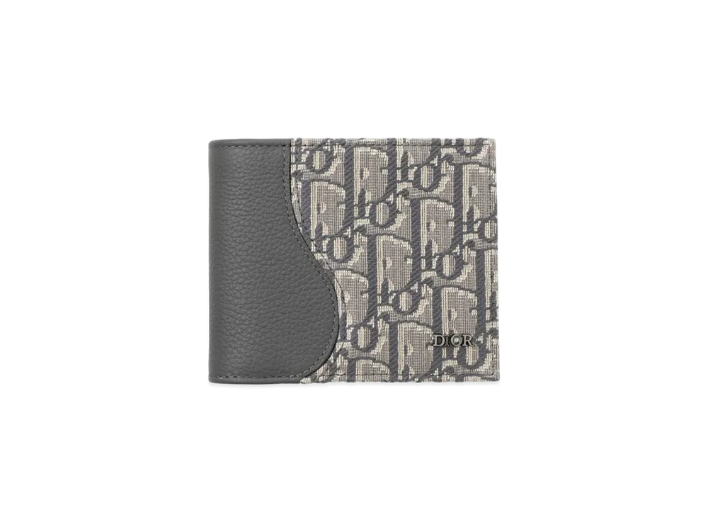 Dior Saddle Wallet "Deep Grey"