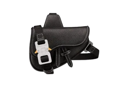 Dior Nano Saddle Bag Grained Calfskin "Black"
