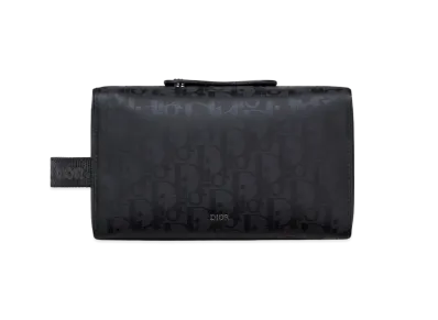 Dior Lingot Toiletry Bag Dior Oblique Mirage "Black "