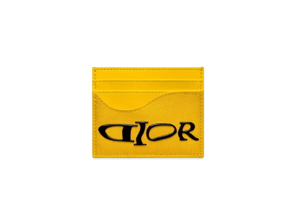 Dior x LEWIS HAMILTON Saddle Card Holder Nylon and Leather Effect