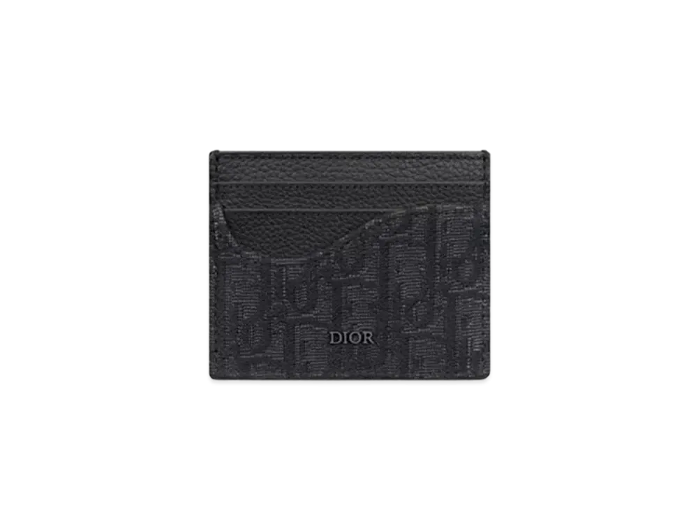 ディオール サドル カードホルダー グレインドカーフスキン