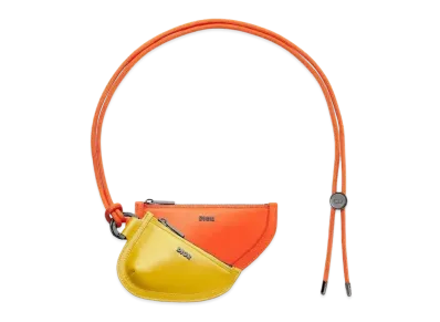 Dior Saddle Double Pouch Smooth Calfskin "Yellow/Orange"
