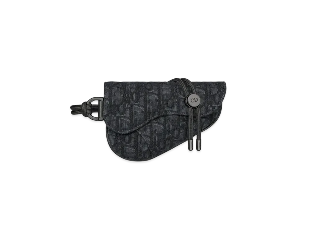 Dior Saddle Case with Cord for AirPods Pro Dior Oblique Jacquard "Black"