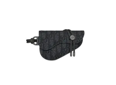 Dior Saddle Case with Cord for AirPods Pro Dior Oblique Jacquard "Black"