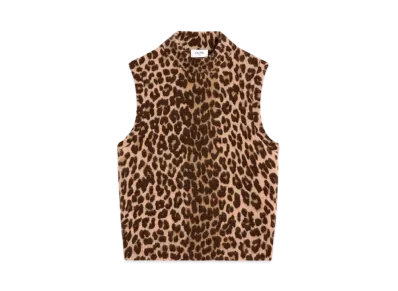 CELINE Turtleneck Sweater In Cashmere "Leopard"