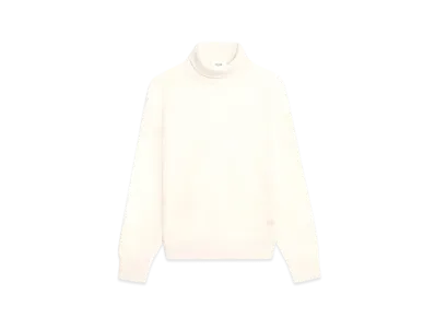 CELINE Turtleneck Sweater In Fine Wool "Off White"