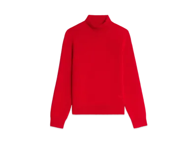 CELINE Turtleneck Sweater In Scottish Cashmere "Red"