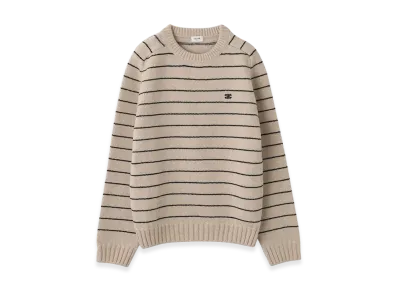 CELINE Crew Neck Knit "Vanilla/Black"