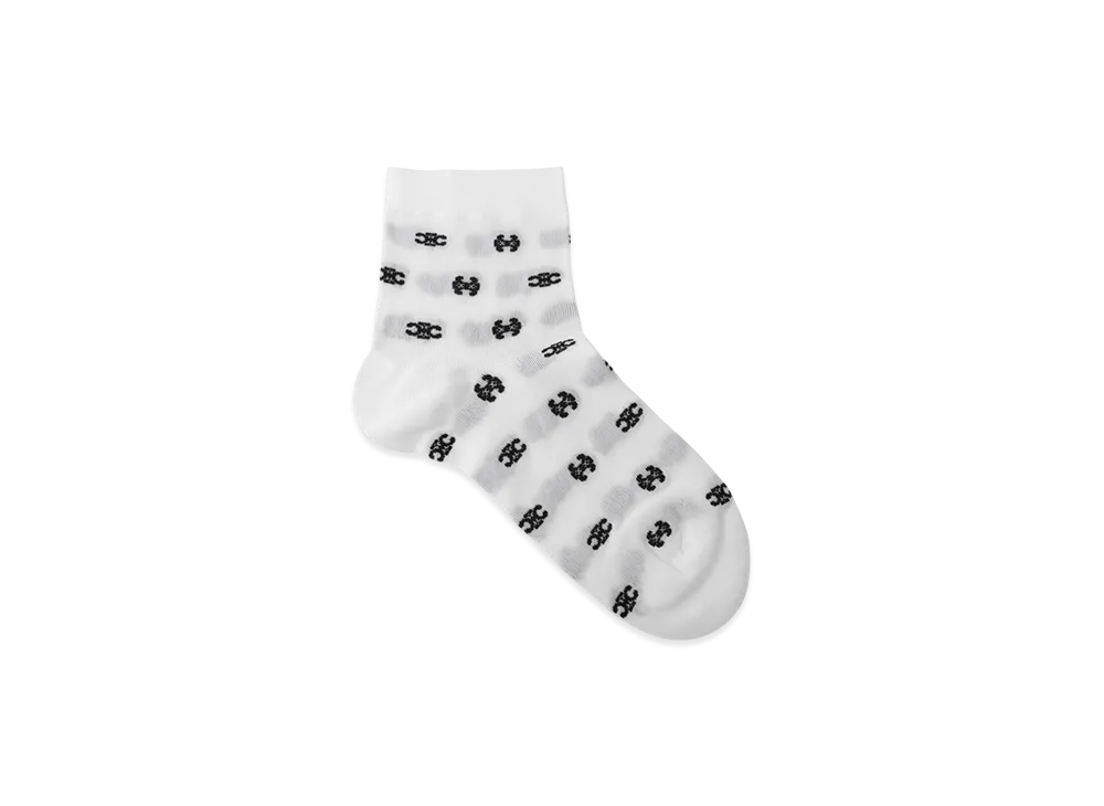 CELINE Socks "Offwhite/Black"