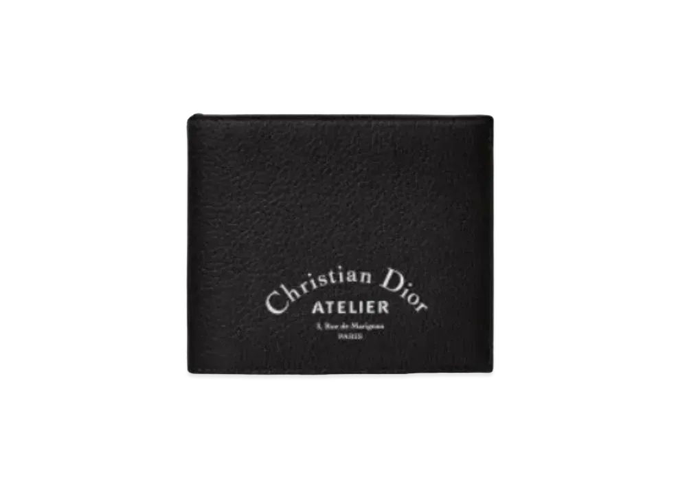 Dior Grain Touch Calfskin Wallet "Black"