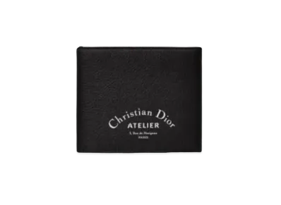 Dior Grain Touch Calfskin Wallet "Black"