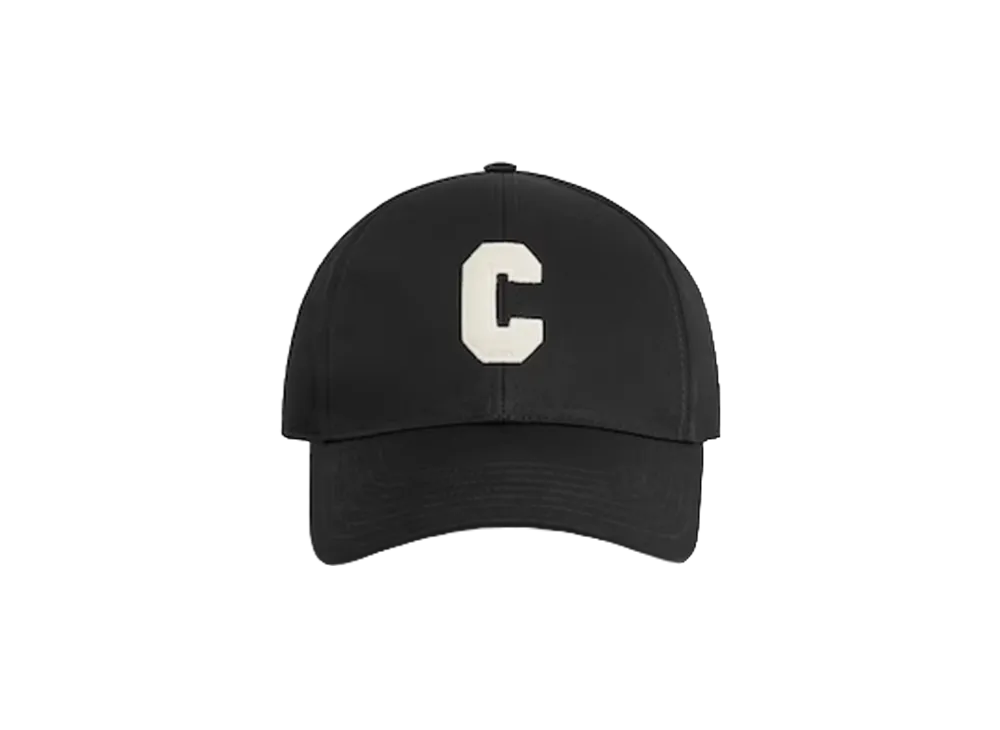 セリーヌ イニシャル ベースボールキャップ コットン "ブラック" 2AUY8969P.38NO