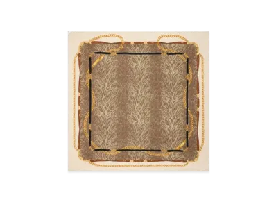 CELINE Square in Leopard Silk Twill "Cream/Leopard"