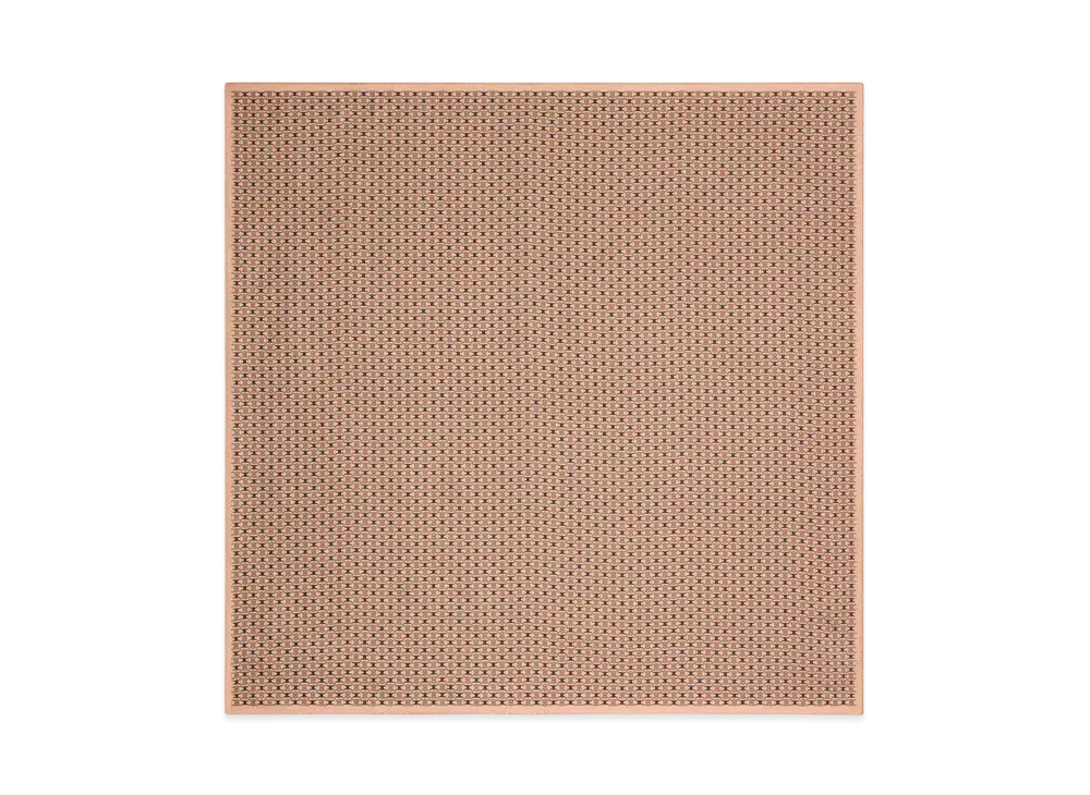 CELINE Scarf in Triomphe Chain Silk Twill "Beige/Camel/Black"