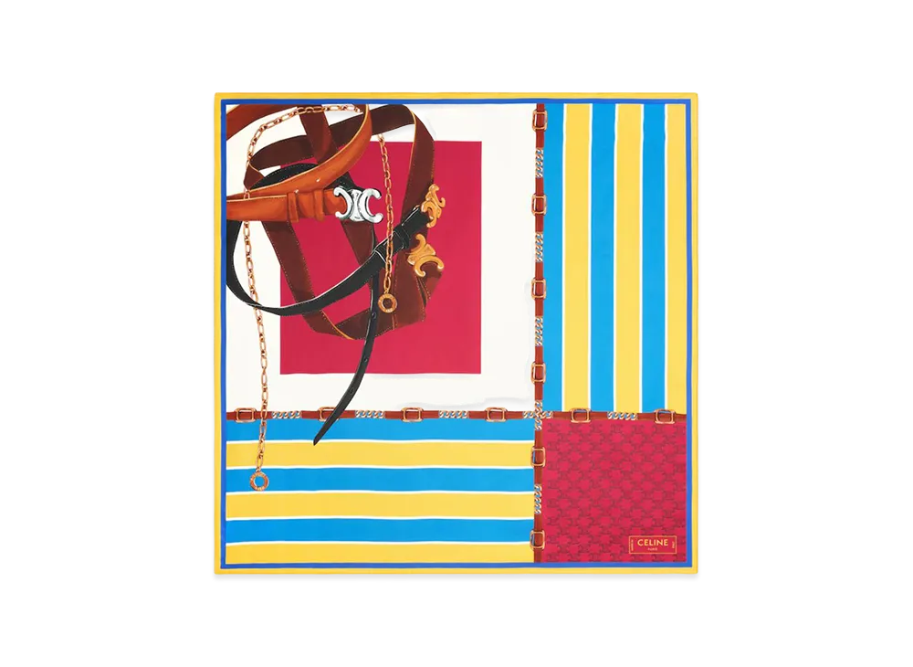 CELINE Women's Scarfs "Blue"