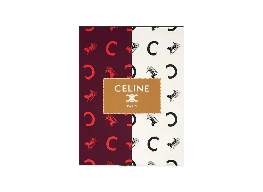 CELINE Women's Capsule Scarfs "Bordeaux"