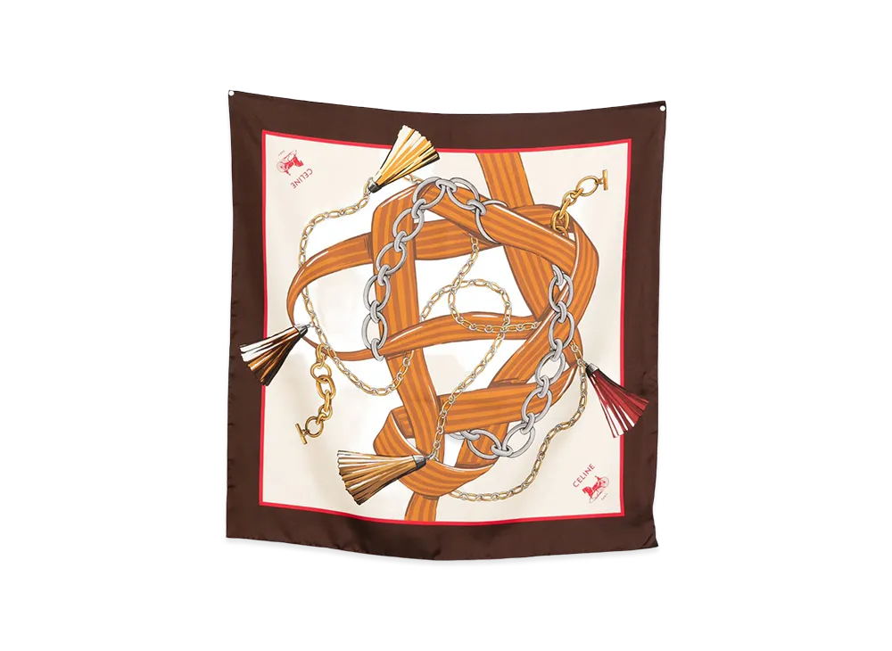 CELINE Women's Capsule Scarfs "Brown"