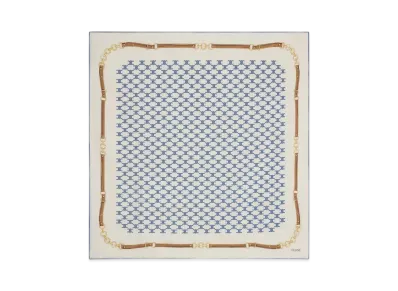 CELINE Bandana in Heritage Silk Twill "Denim"