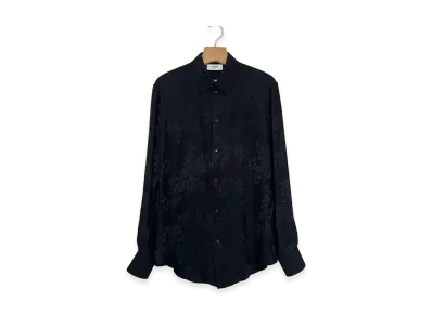 CELINE Silk Jacquard Classic Shirt "Black"