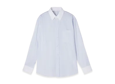 CELINE Chemise Oversize Triomphe "Blanc/Bleuciel"