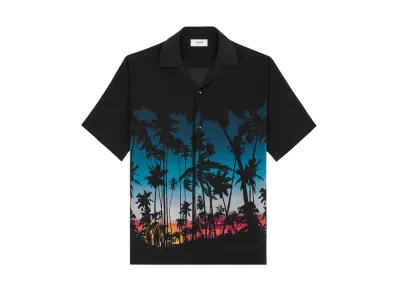 CELINE Men's Hawaiian Shirt in Printed Viscose "Multico"