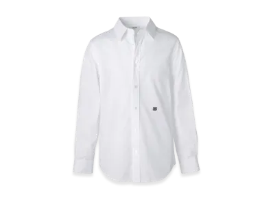 CELINE Loose Shirt In Cotton Poplin "White"