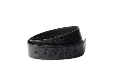 PRADA Lizard Skin Belt Strap "Black"
