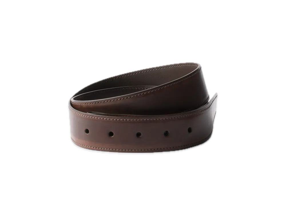 PRADA Leather Belt Strap "Dark Brown"
