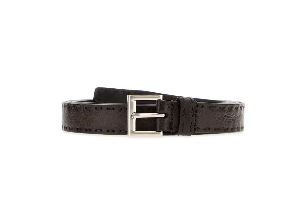PRADA Nappa Leather Belt "Brown"