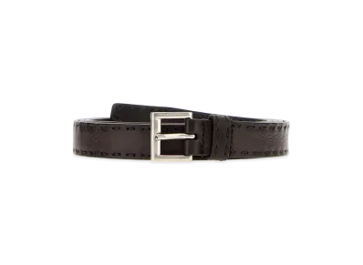 PRADA Nappa Leather Belt "Brown"