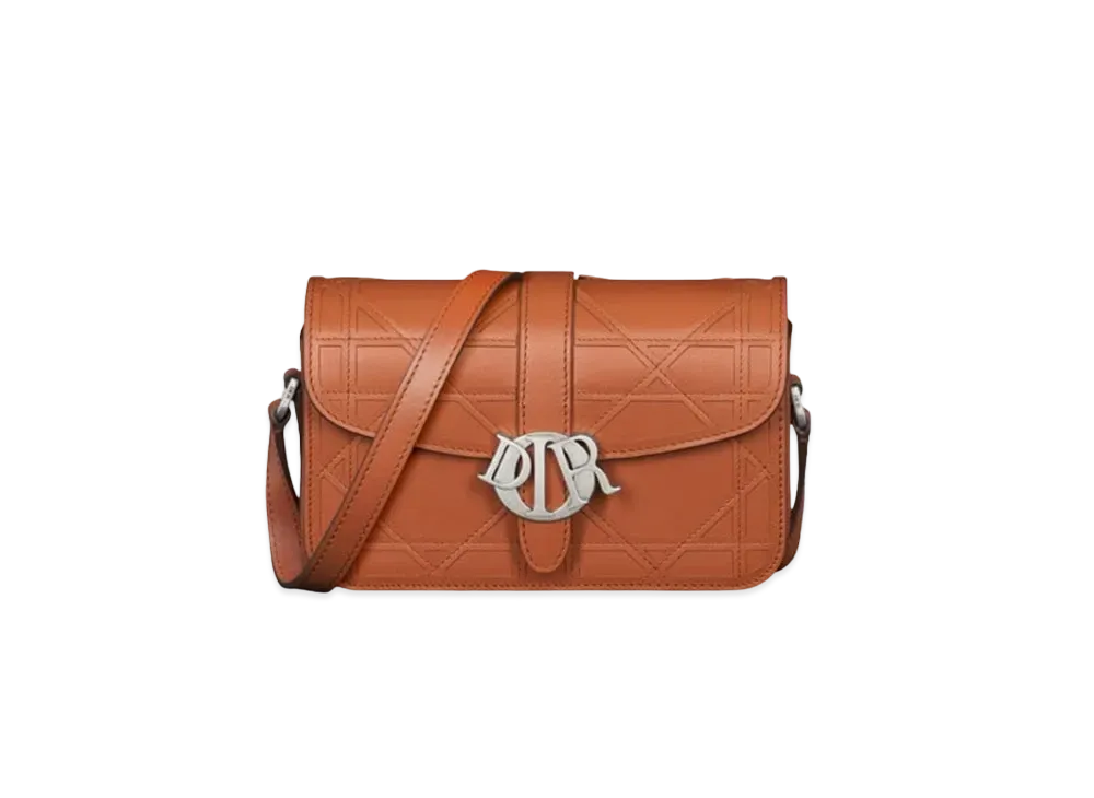 Dior Mini Dior Charm Bag Cannage Cosmo Leather "Cognac"